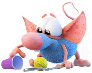 Rattic Playing Golf