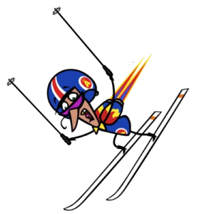 The Amazing Adrenalini Brothers Xan on Skis
