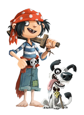 The Pirates Next Door – Jim Lad and Patch – PNG Image