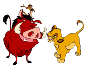 Timon & Pumbaa Three Friends