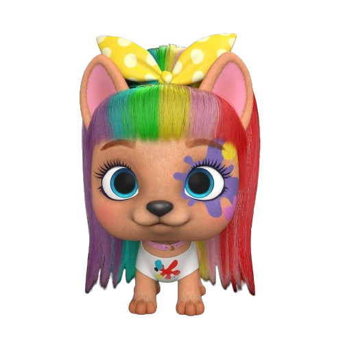 VIP Pets – Alexia Rainbow Hair – PNG Image