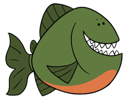 Captain Seasalt – Piranha – PNG Image