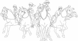 Le Ranch – Friends – Colouring Page