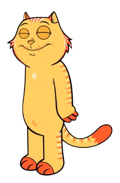 Slacker Cats – Eddie the Tabby Cat – PNG Image