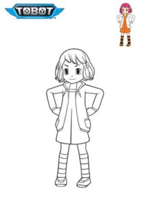 Tobot = Dolly – Colouring Page