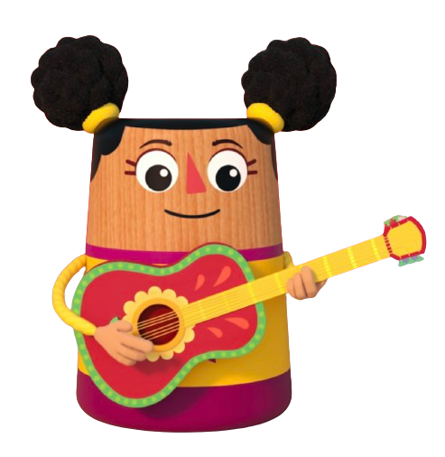 Bea’s Block – Bea on the Guitar – PNG Image