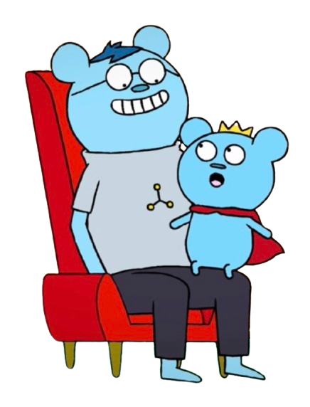 Bossy Bear – Bear and Dad – PNG Image