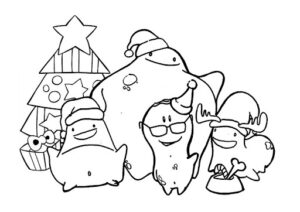 Glumpers – Christmas Fun – Colouring Page