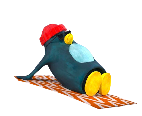 Harry and Bip – Sunbathing – PNG Image