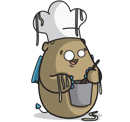 La Petite Dragouille – Messy Chef – PNG Image