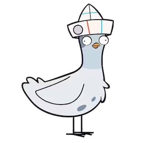 La Petite Dragouille – Traveling Pigeon – PNG Image