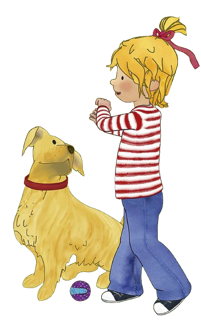 Meine Freundin Conni – Conni with her Dog – PNG Image
