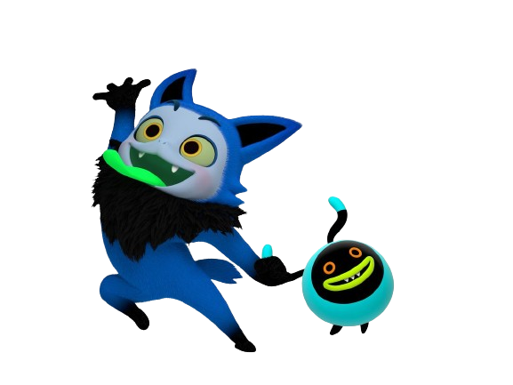 Telemonster – Eerie and Popo – PNG Image