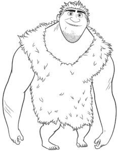 The Croods Family Tree – Grug – Colouring Page
