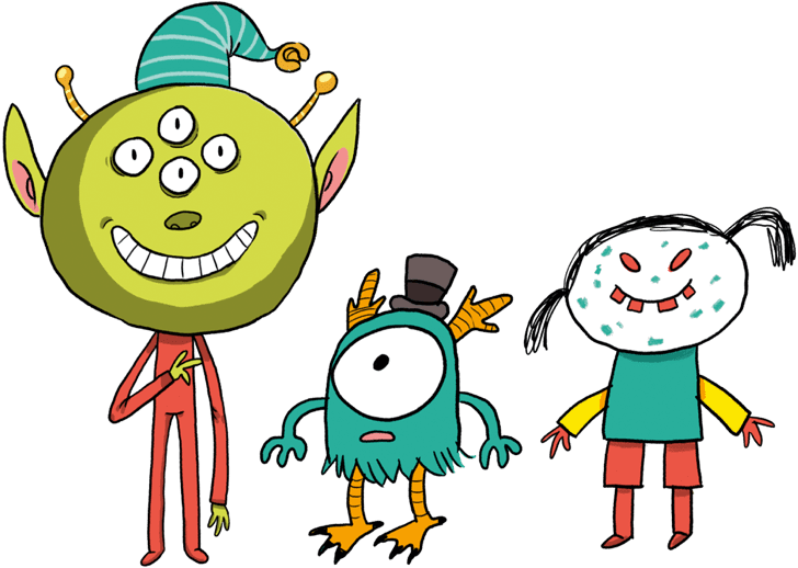Agus and Monsters – Ball & The Responsibles – PNG Image