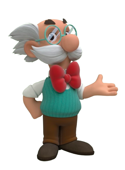 Grisù – Professor Smeraldo – PNG Image
