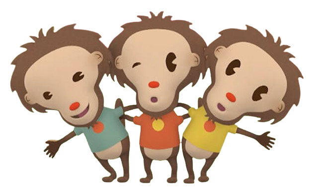 Minimalitos – Monkeys – PNG Image