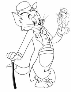 The Tom & Jerry Show – Friends – Colouring Page