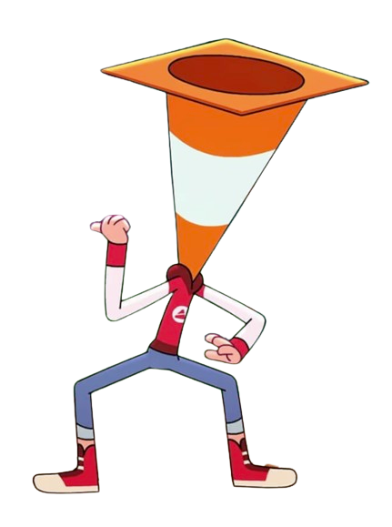 50/50 Heroes – Cone Head – PNG Image