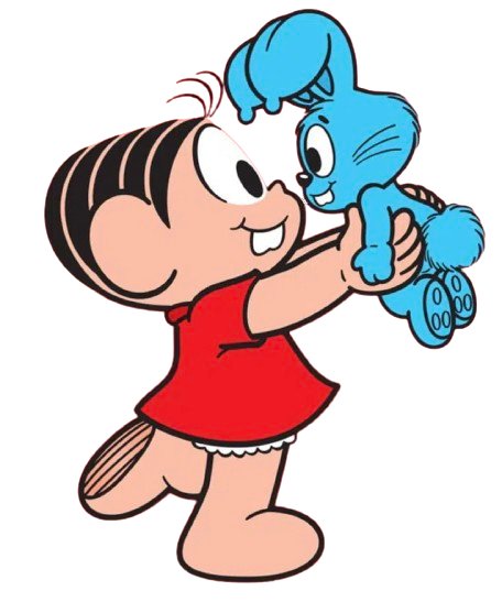 Turma da Mônica – Monica and her Rabbit – PNG Image
