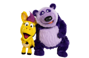 Donkey Hodie Donkey and Purple Panda