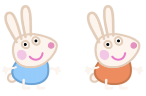 Peppa Pig Robbie and Rosie Rabbit