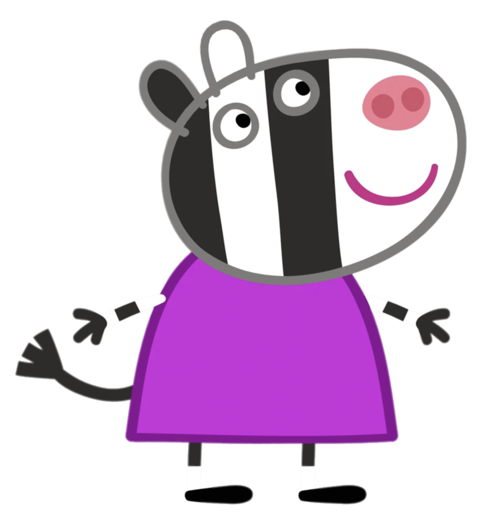 Peppa Pig – Zoe Zebra – PNG Image