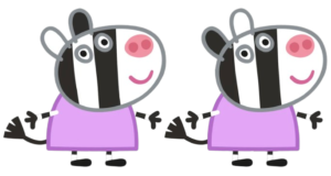 Peppa Pig Zuzu and Zaza Zebra